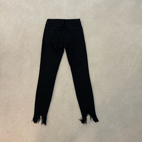 FRAME denim Black "Le High Skinny" with Stilleto Hem size 25! - Picture 4 of 4